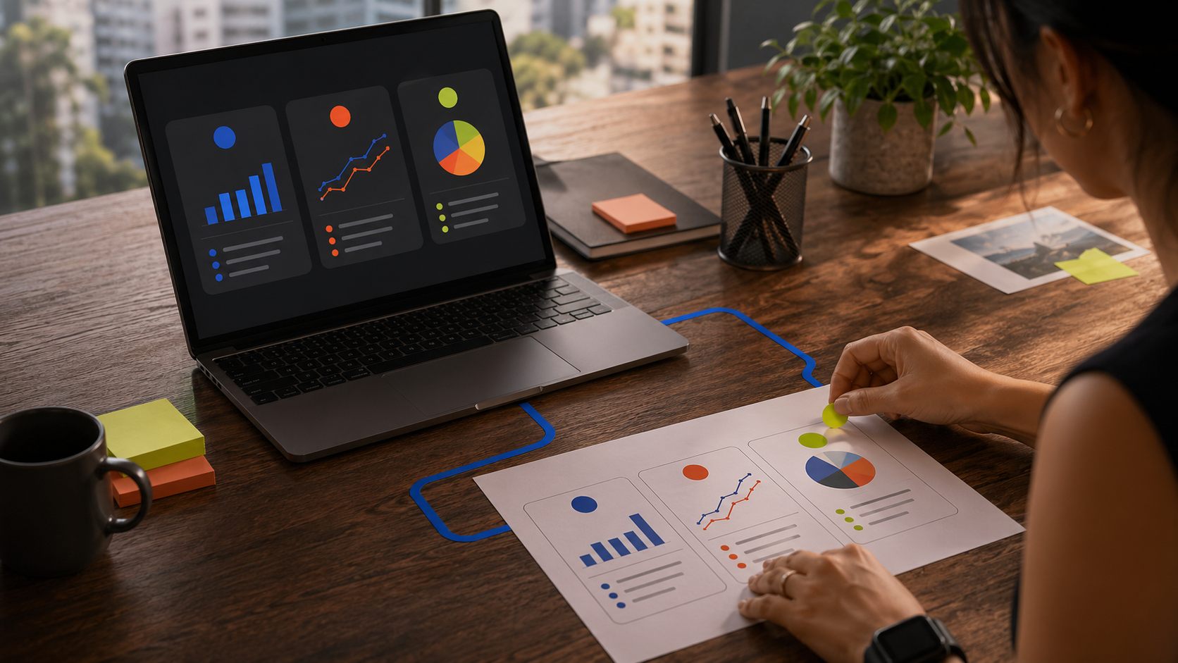 The 3 Marketing Metrics That Changed the Day We Deployed AI - Chazrt visual about cost & roi and workflows